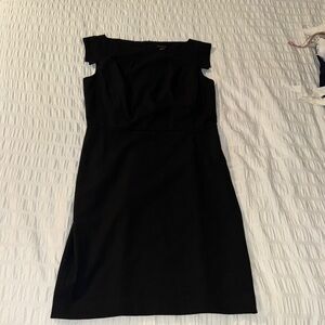 Ann Taylor Black Sleeveless Sheath Mini Dress